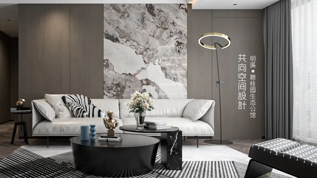 明溪碧桂园生态公馆简约风设计丨共向空间设计-3