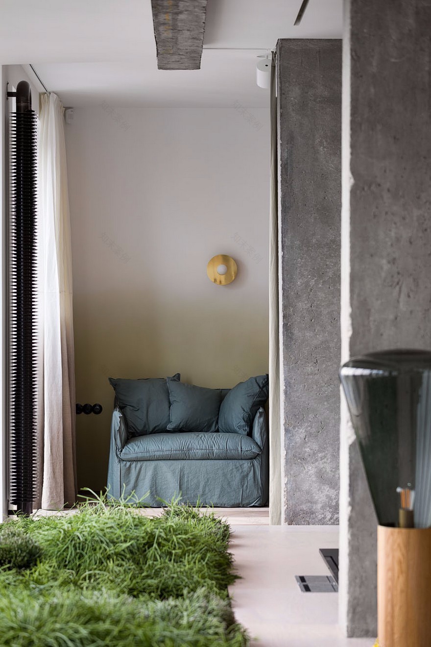 灰粉色少女心室内家装-2