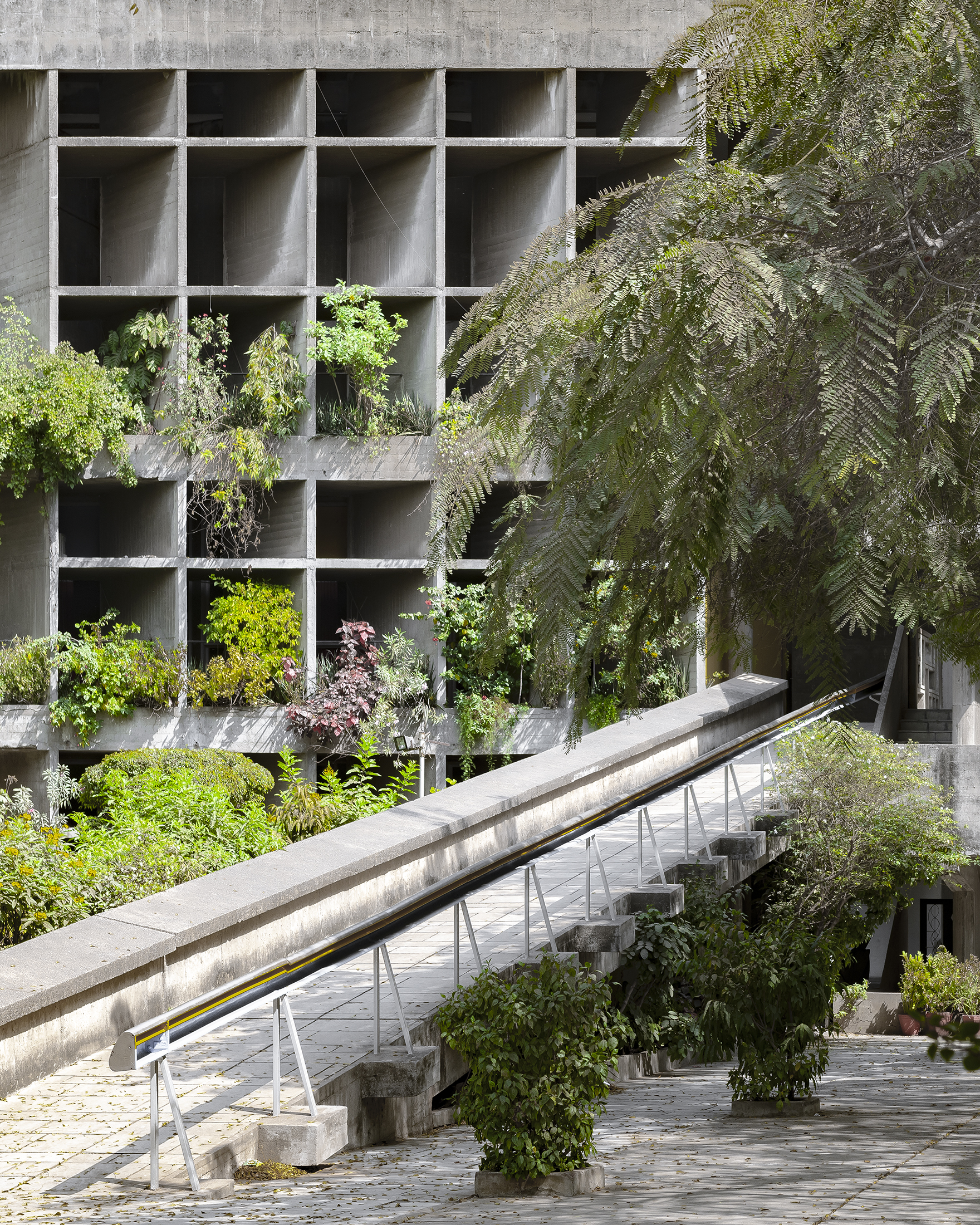 棉纺织协会大楼丨印度丨勒·柯布西耶-4