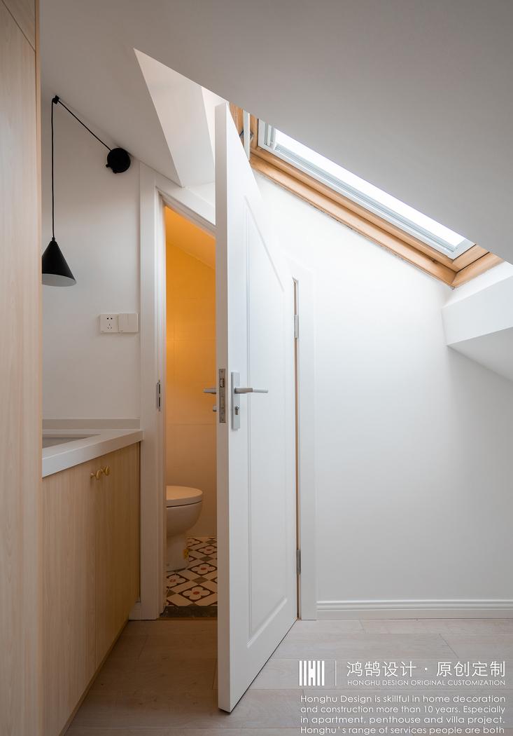 折叠楼梯变直线，小阁楼变时尚现代居-27