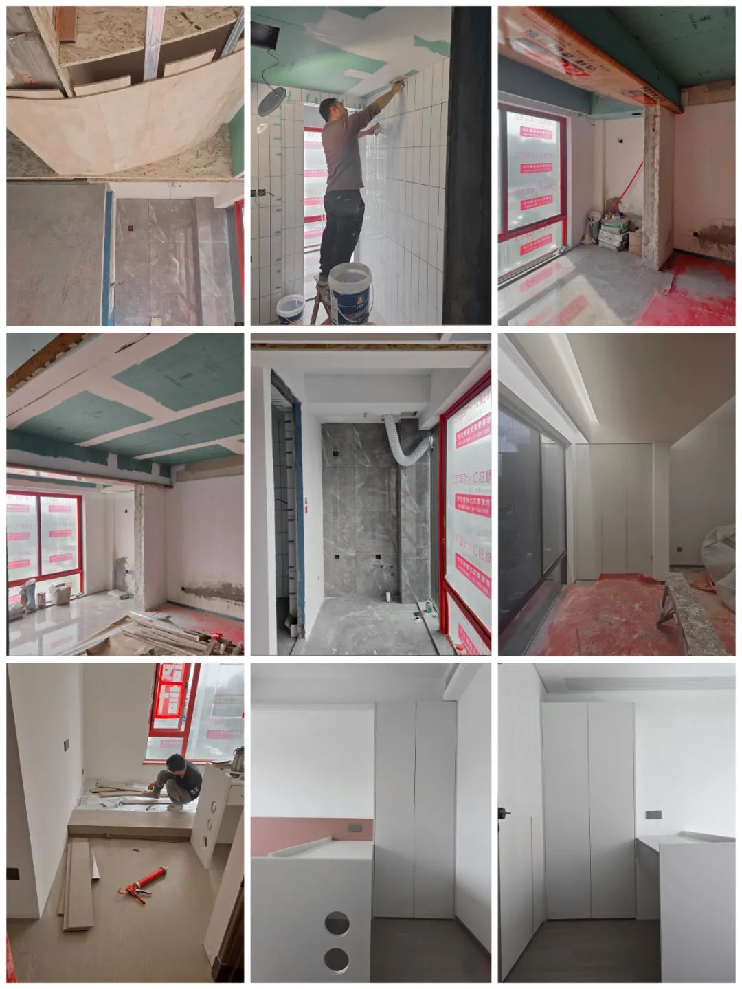 红瓦设计·实景案例丨131㎡精装改现代简约，双移门后居然暗藏玄机，这样设计多出两间房！-71