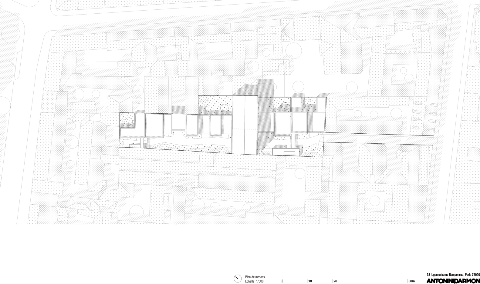 巴黎贝尔维尔区 33 套新旧住房的统一设计-32