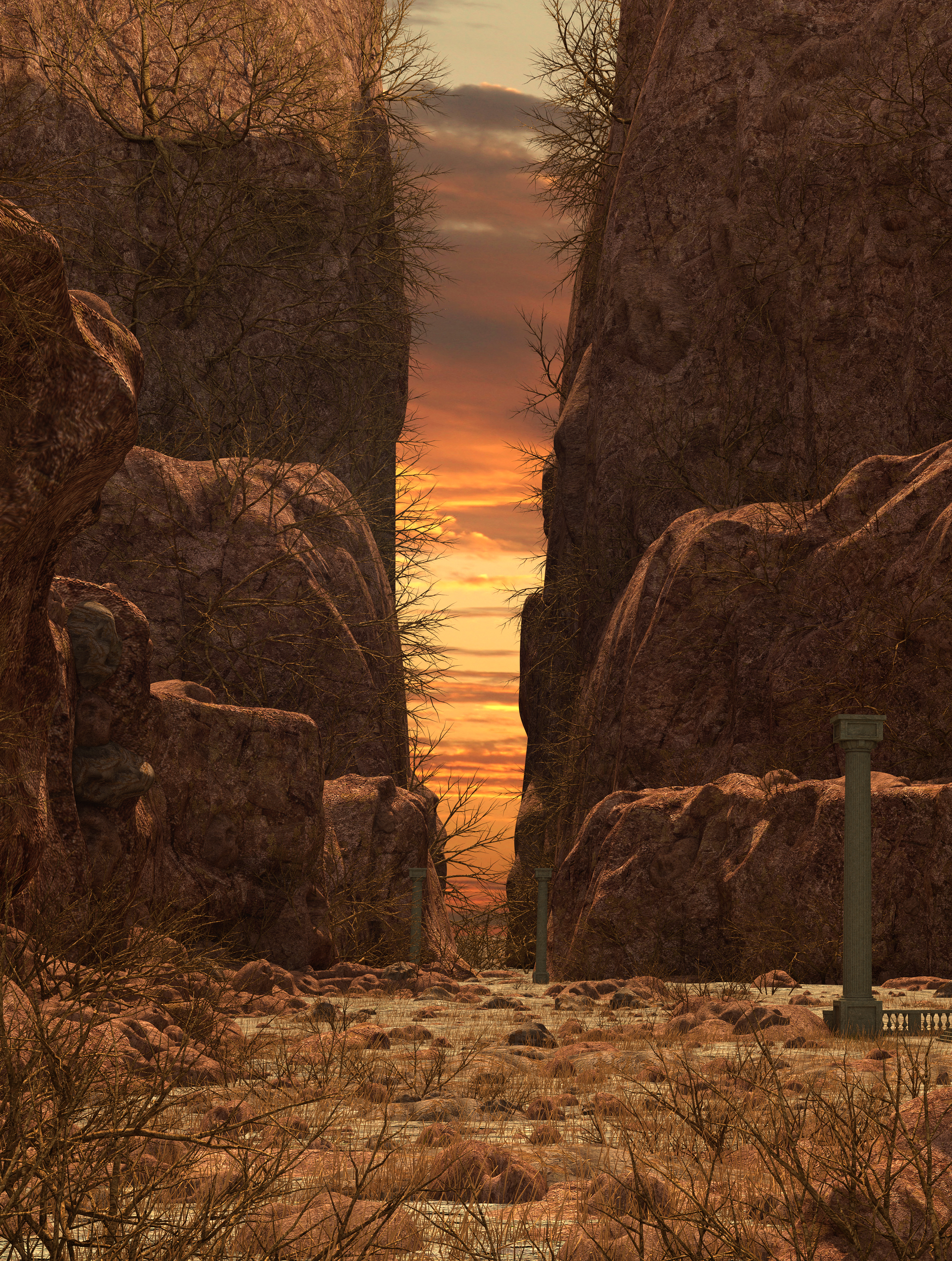 Lost Temple. 3d environment-5