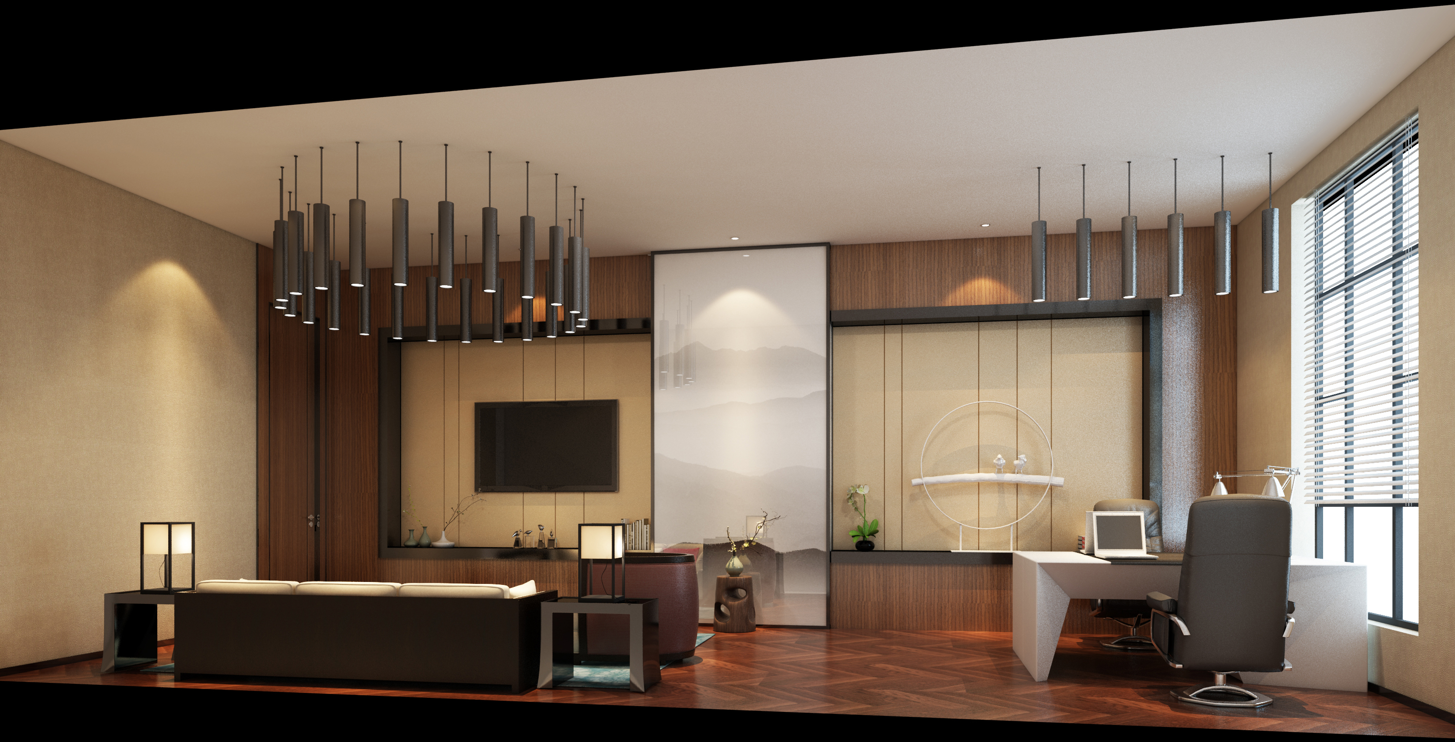 文华南阳天地售楼中心现代风设计-7