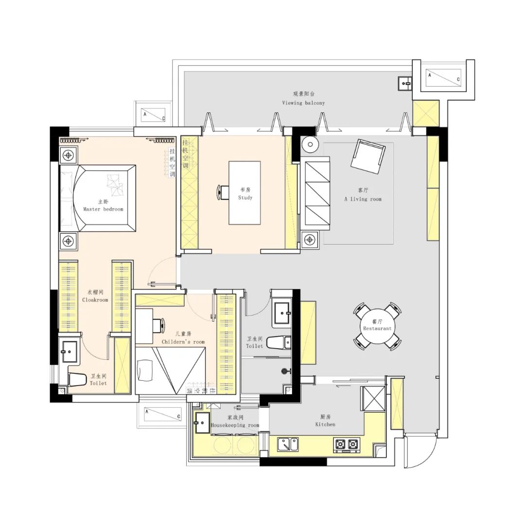 复古南法风 · 十亩新作 116㎡的空间魔术丨中国内江丨内江十亩设计-20