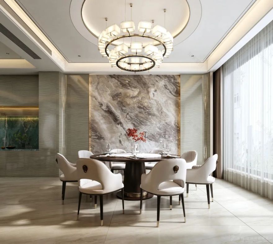 720㎡新中式别墅丨碧桂园丨中国湖南丨纵向·空间设计-18