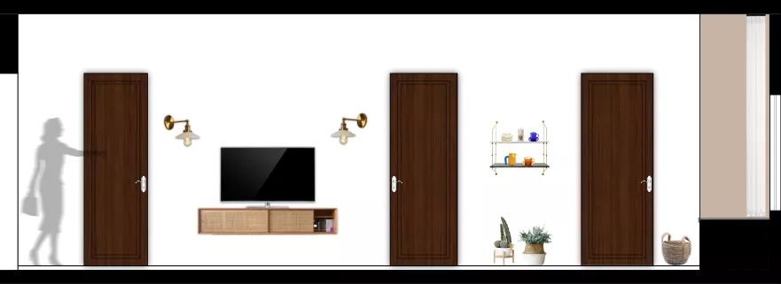 融合古典与现代,打造 42 平米住宅空间的魅力设计-8