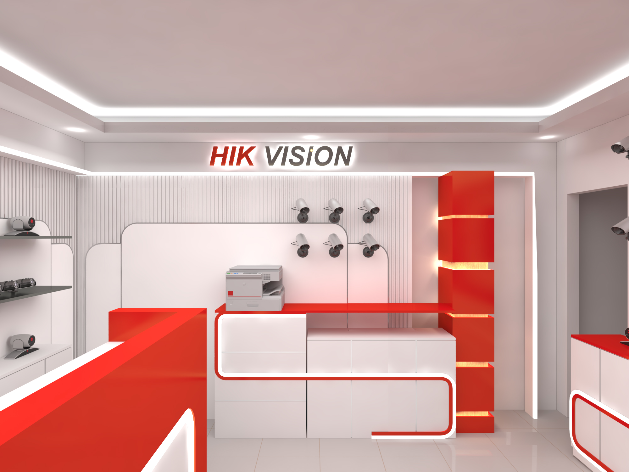 تصميم معرض كاميرات مراقبة واجهزة الكترونية ف السعودية-5