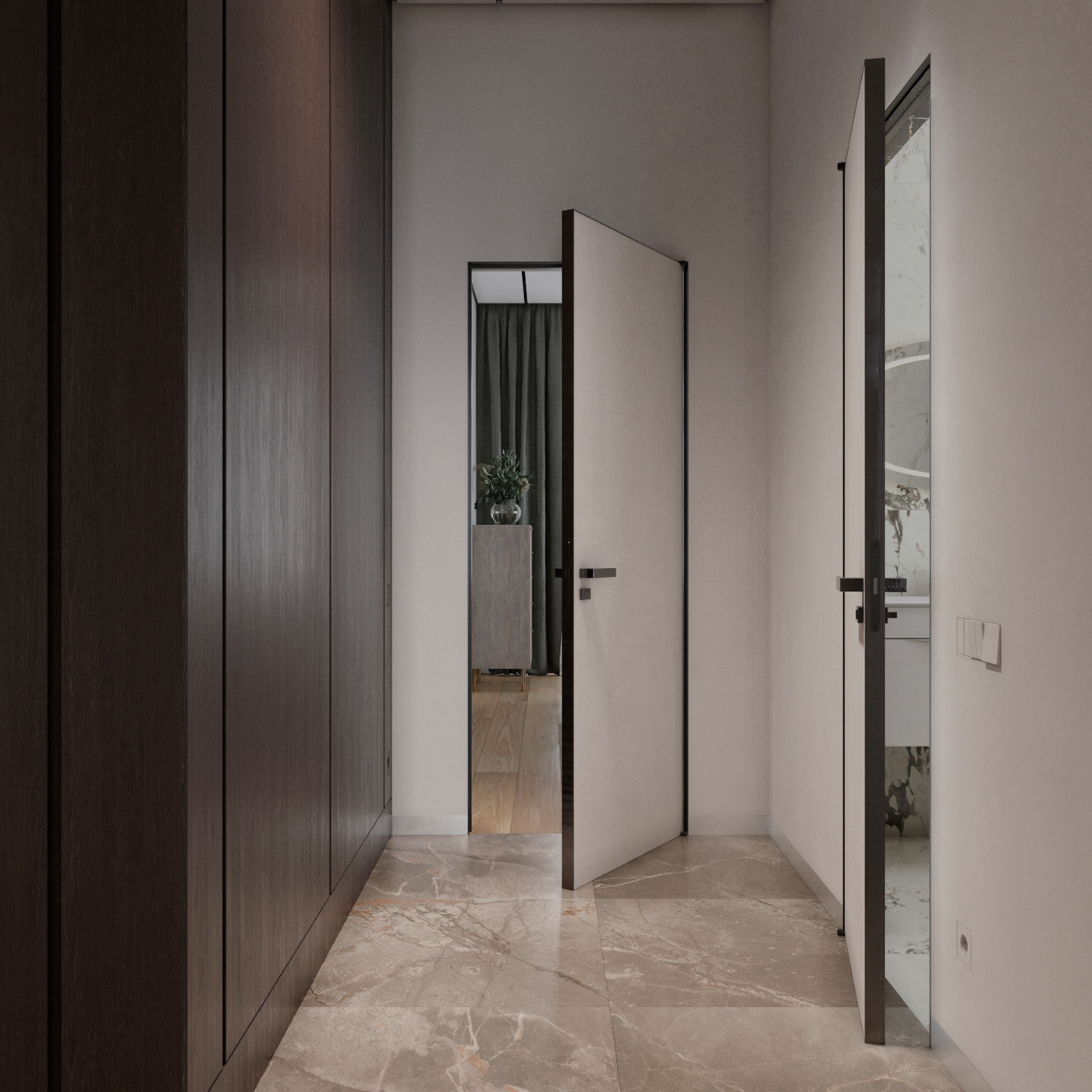 莫斯科100㎡住宅设计 永恒的经典！-3