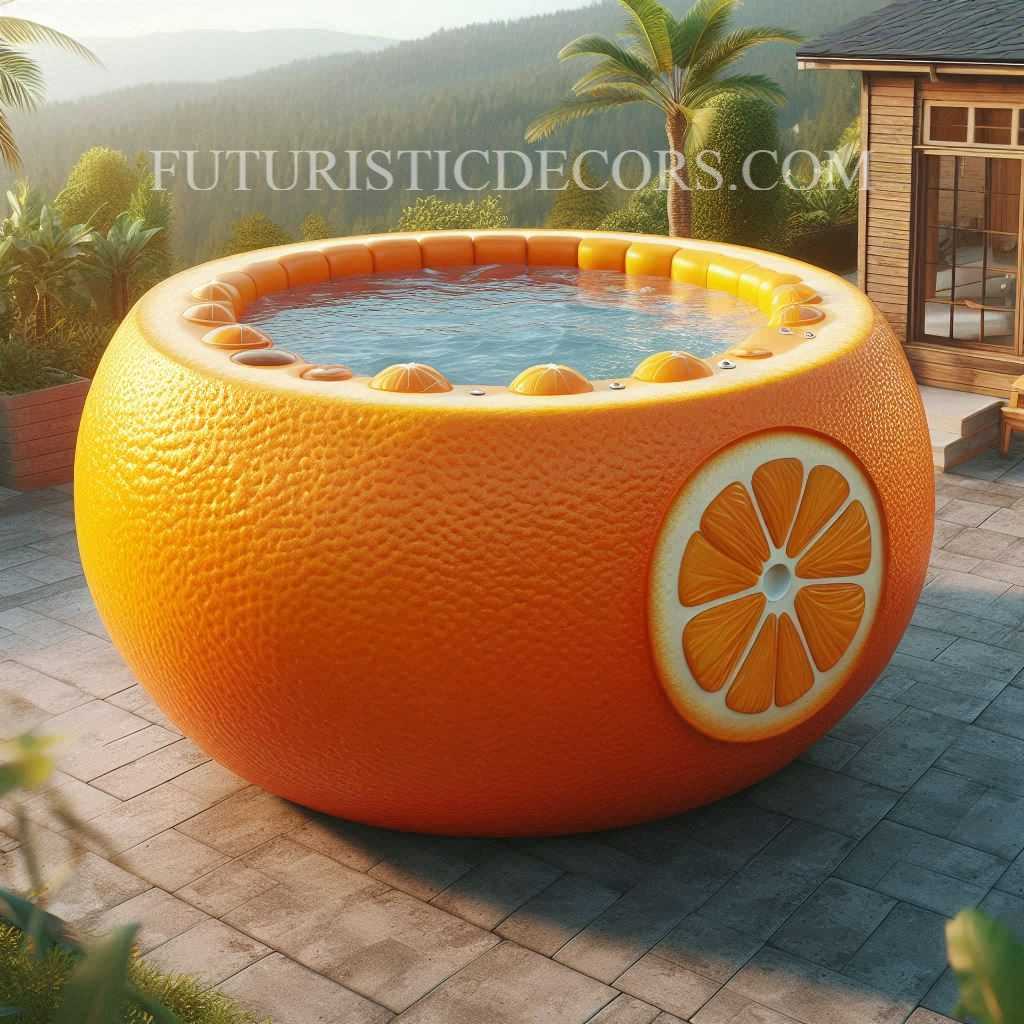 水果形状热水浴缸设计丨FuturisticDecors-20