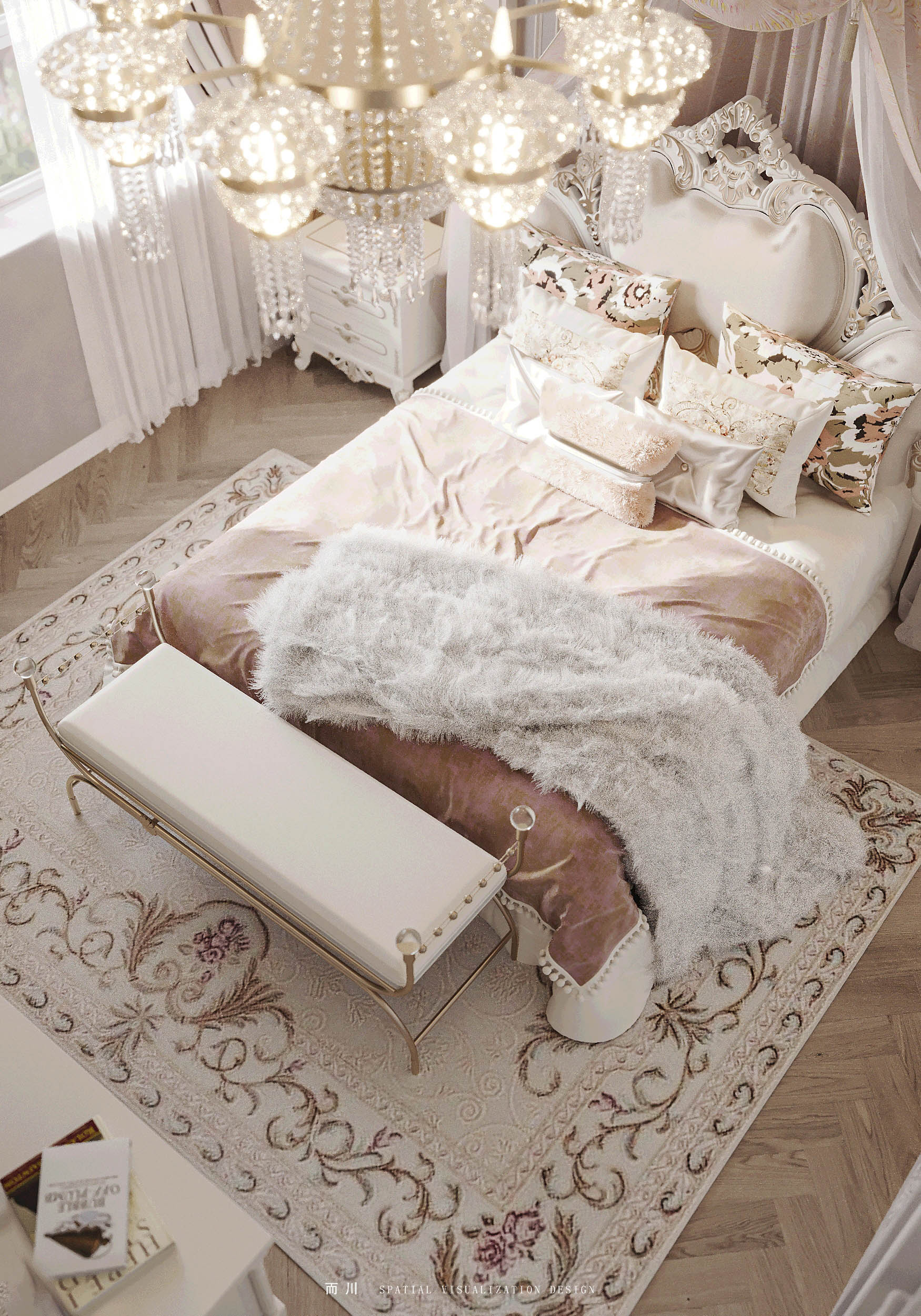 奶油法式丨魔方空间设计-26