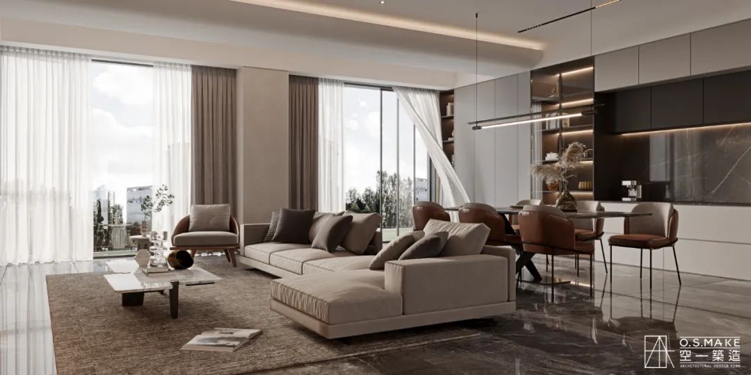 灰调极简奢华空间 · 重庆华侨城·岚溪云墅丨中国重庆丨唐士力,程沁,钟文-22