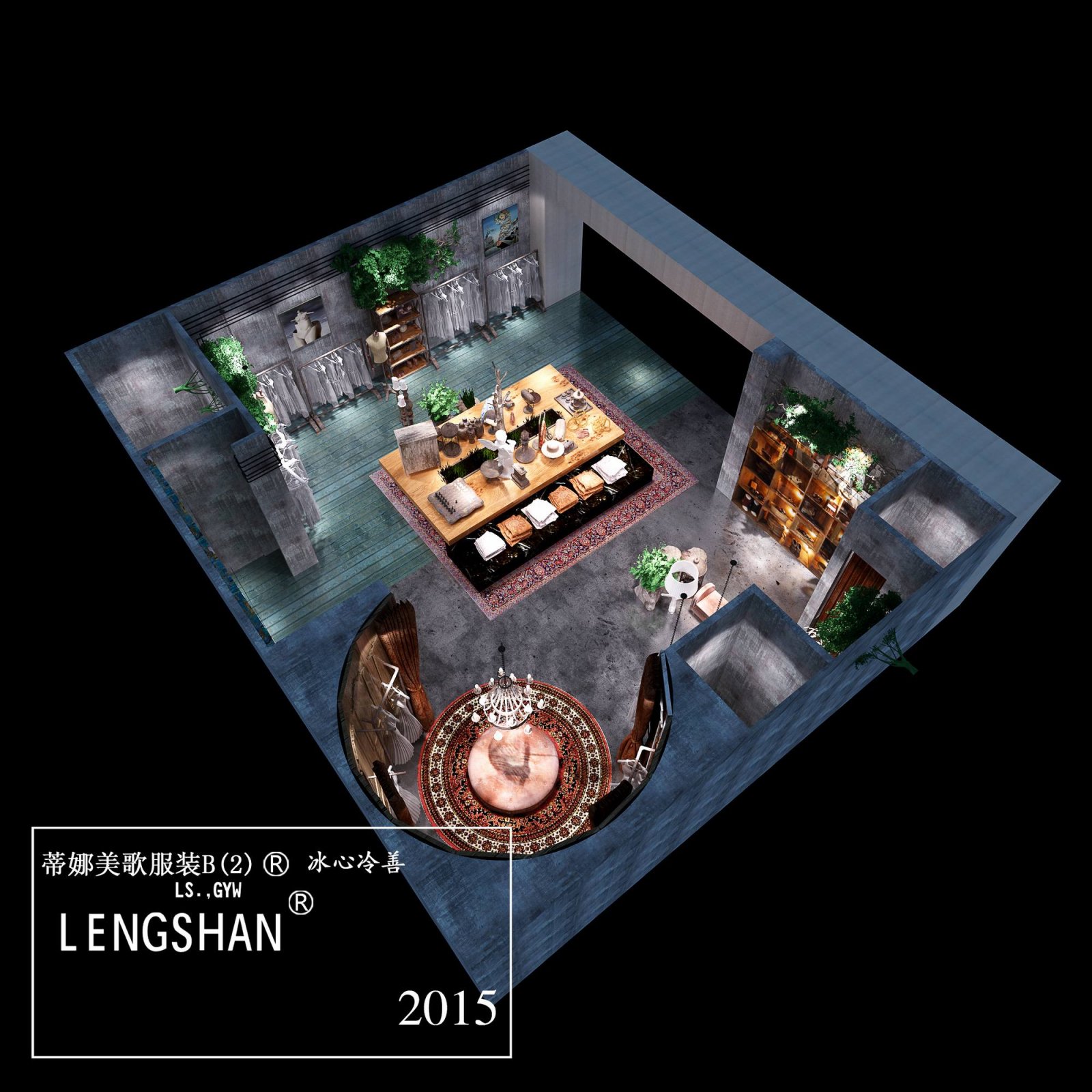 深圳无影空间设计打造蒂娜美歌服装旗舰店-12