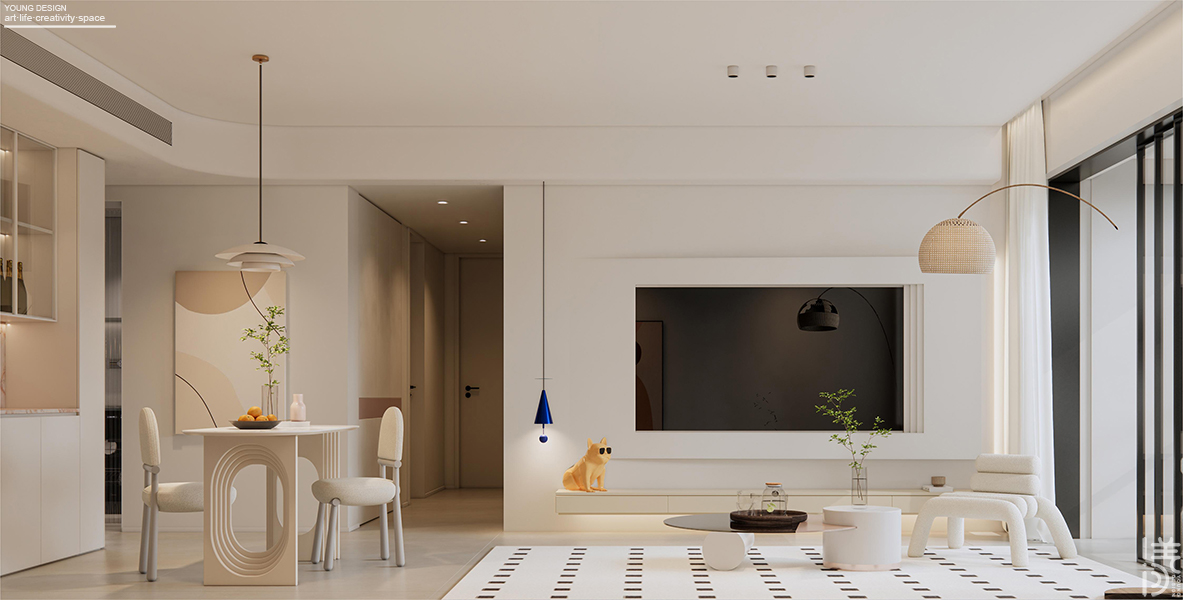 奶油风独居设计丨深圳漾空间设计有限公司-16