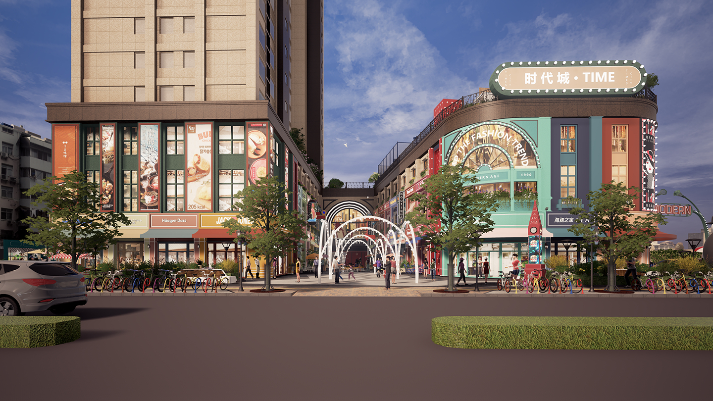 时代城商业街 | 摩登风情的小型综合体设计-9