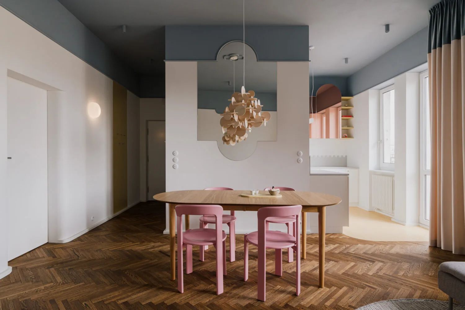 色彩缤纷的公寓|华沙某公寓丨波兰华沙丨LA FALA STUDIO-0