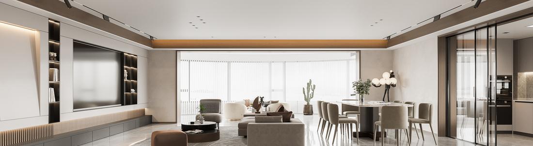 芜湖宜禾设计丨平层丨
美设奖×最佳居住空间奖（效果图）×无垠-2