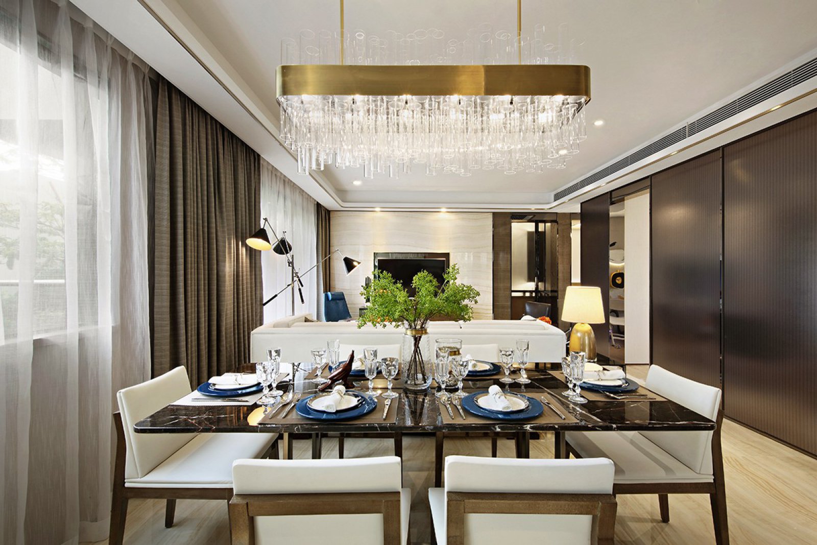 115m²珠江湾畔，大城美宅—宏鼎天御江畔样板房  戴勇室内设计师事务所-19