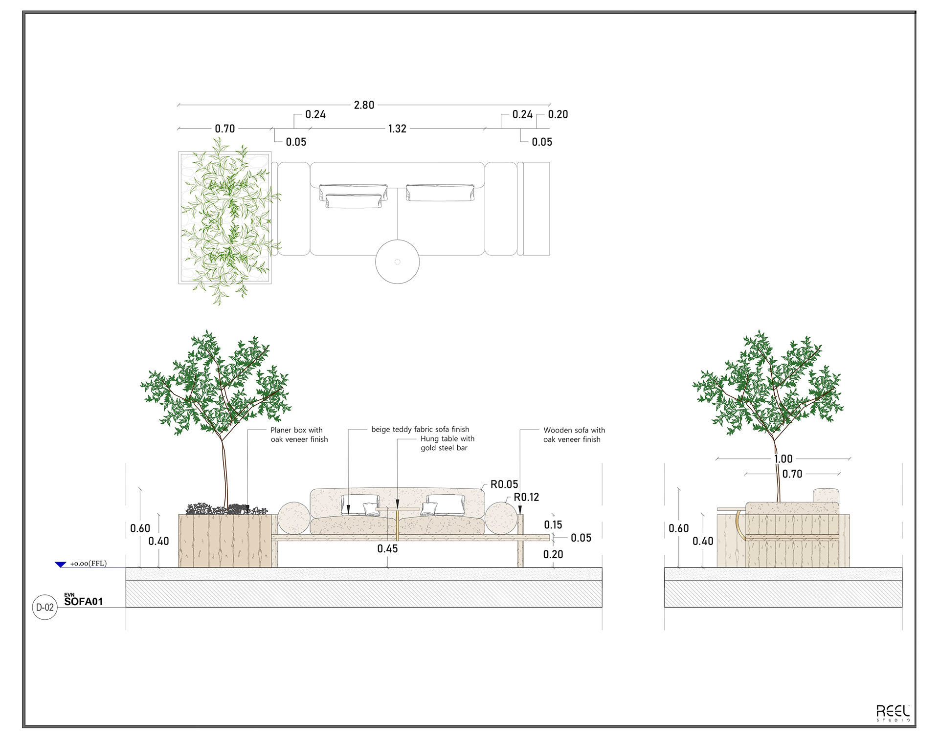 咖啡厅与餐厅施工图纸丨Reel Studio-10