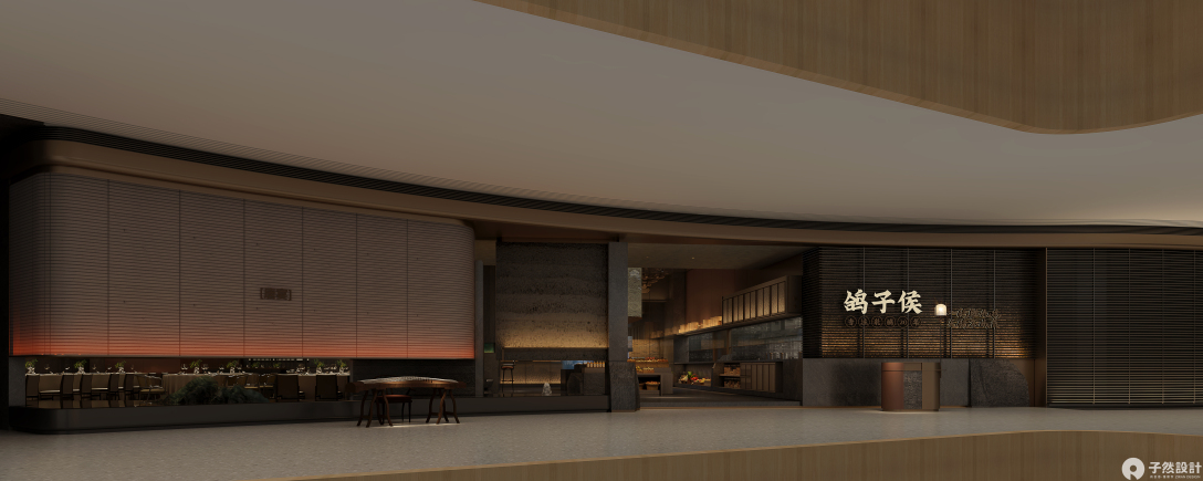 鸽子侯餐厅设计丨中国西安丨子然设计-21