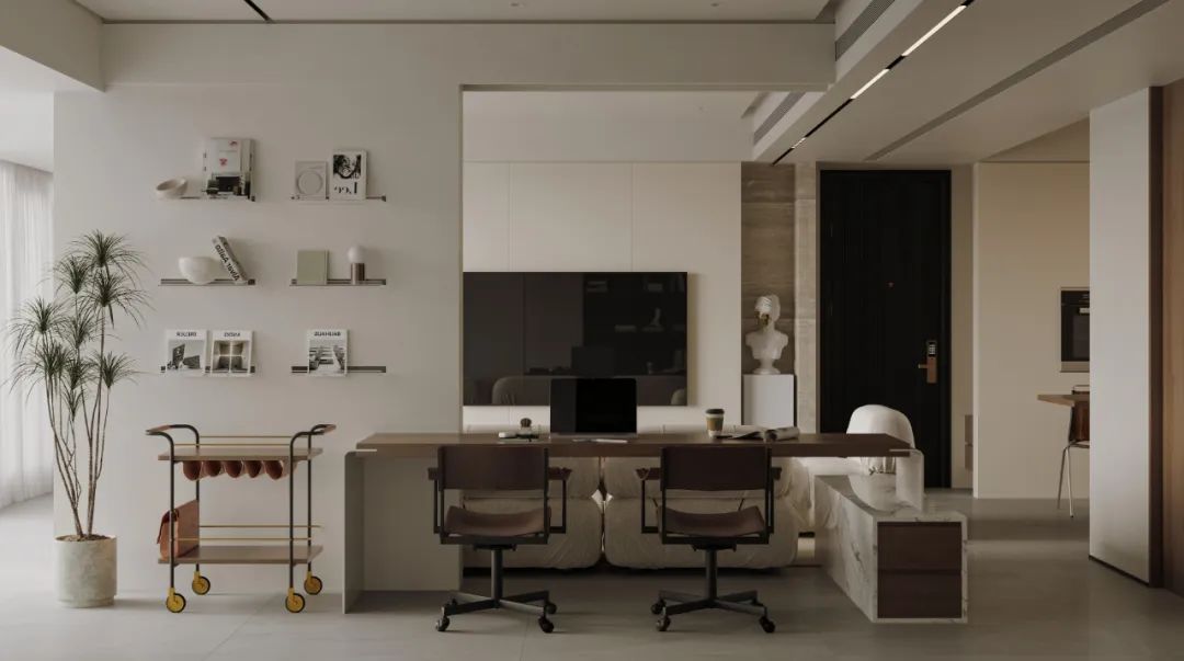 万象华府现代奶油白空间设计丨端石设计事务所-19