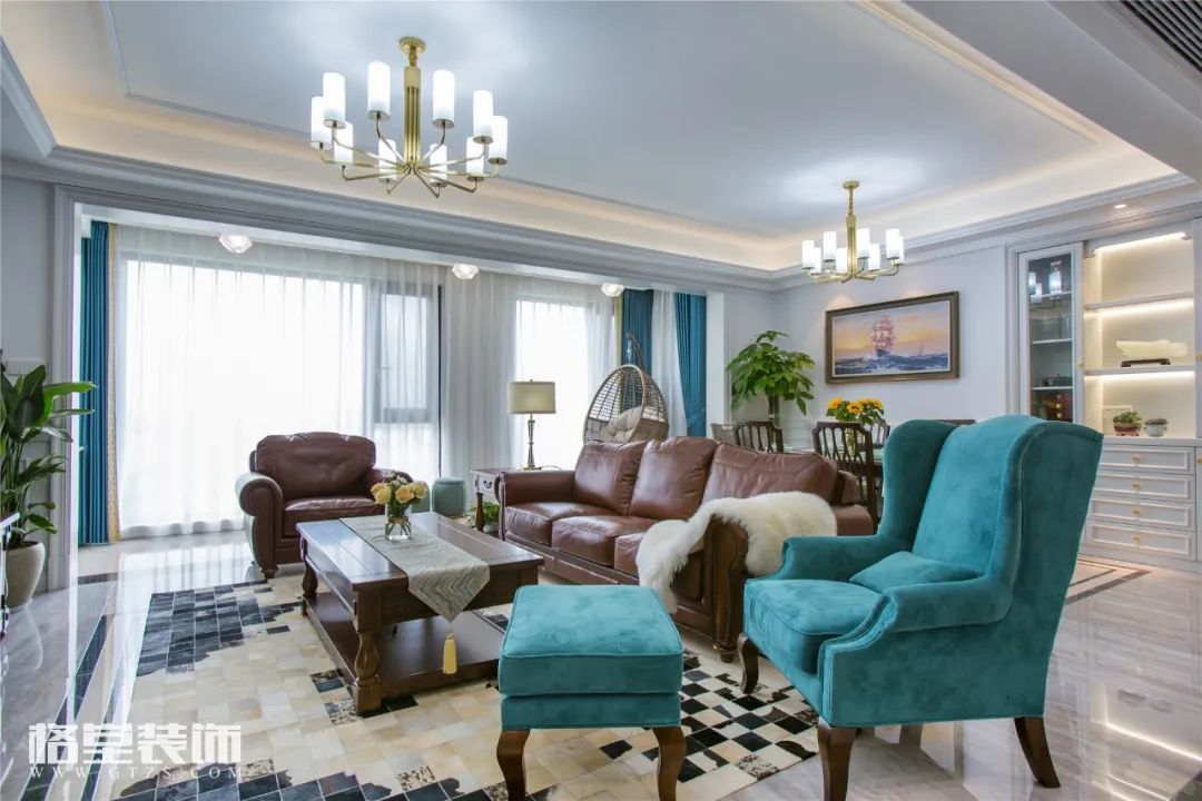 现代美式灰色调空间,优雅轻奢典范之家-7