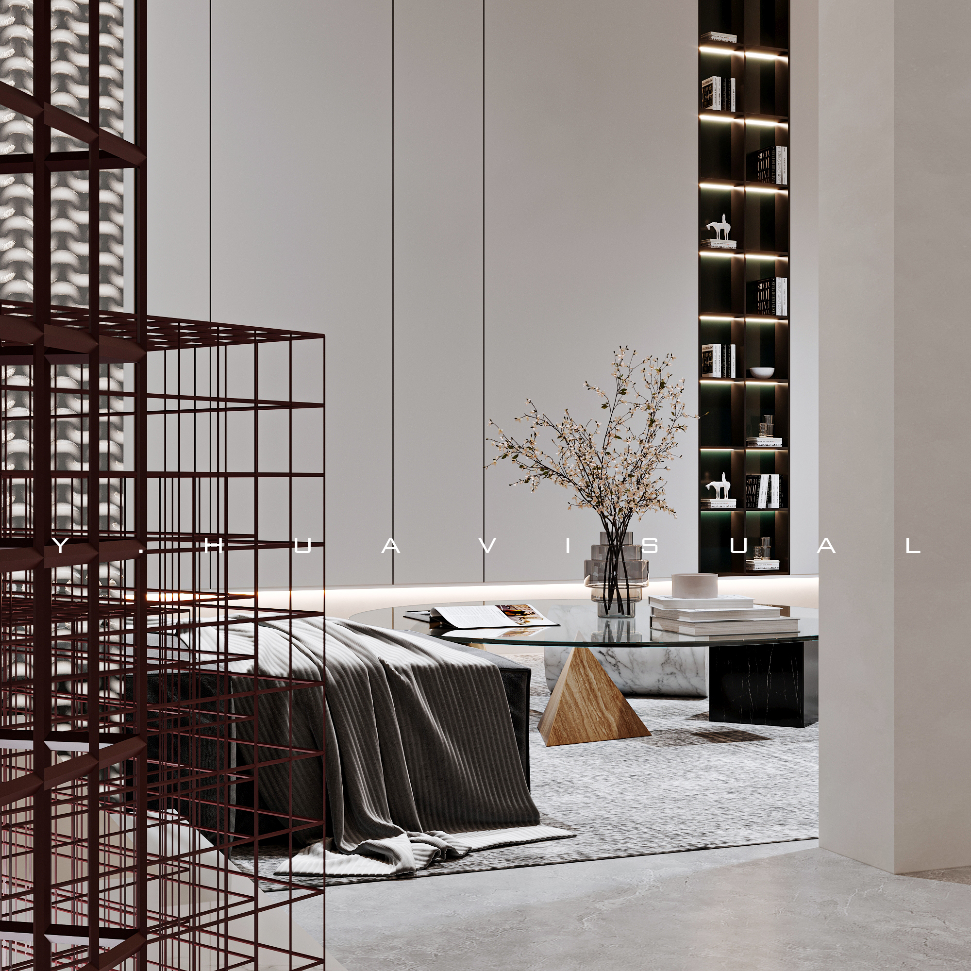 乙画视觉｜极简风格｜别墅表现-5