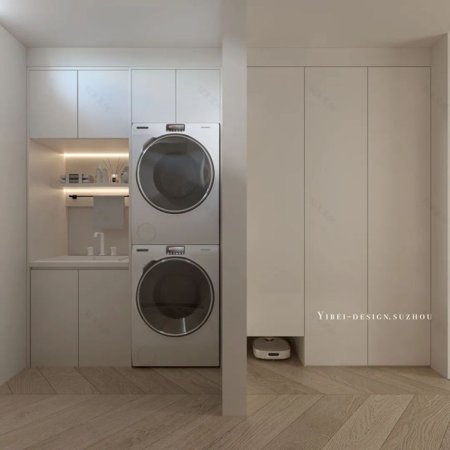 纯白极简原木空间丨中国苏州丨YIBEI DESIGN-20