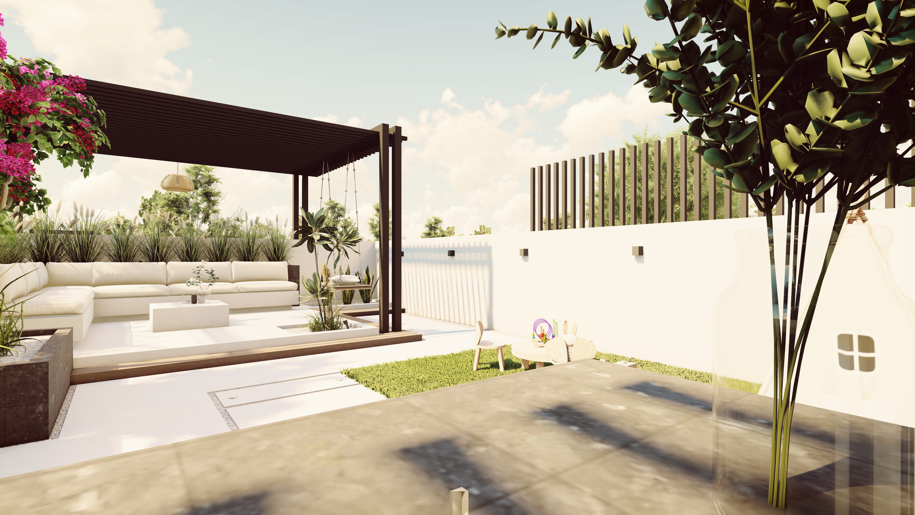 MODERN ROOF LANDSCAPE WITH KIDS AREA (KSA)-2