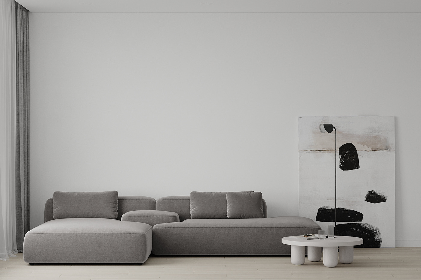 灰色系极简风公寓设计-2