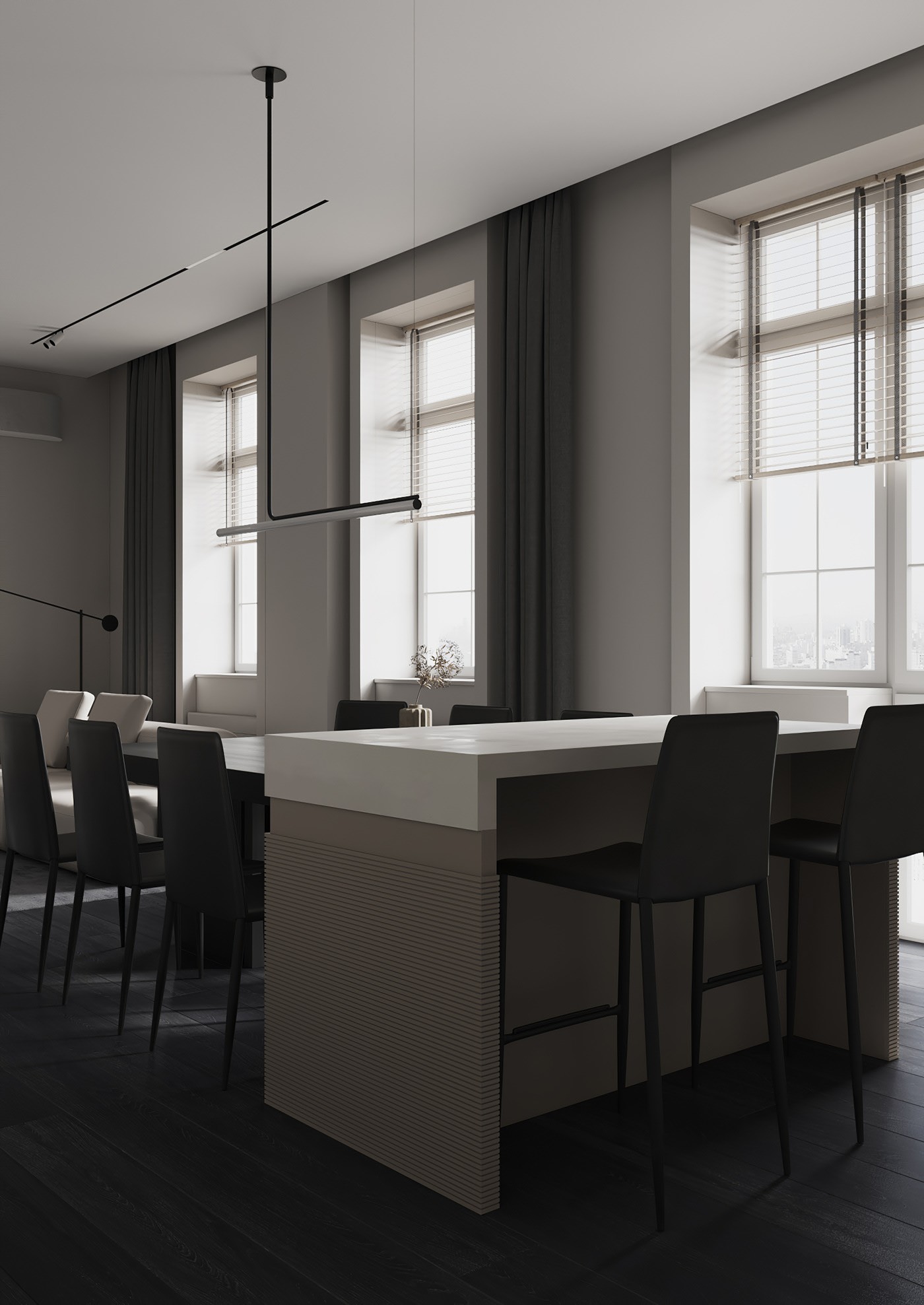 130平米极简风住宅设计 超有气质-5