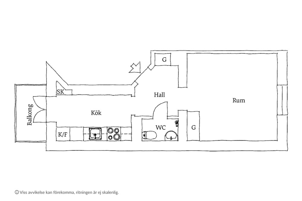 哥德堡舒适的灰米色公寓-17