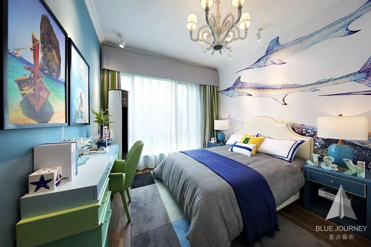 【軟裝設計】藍途新作 | 惠東小徑海岸城花園一期东南亚风格別墅樣板房-44