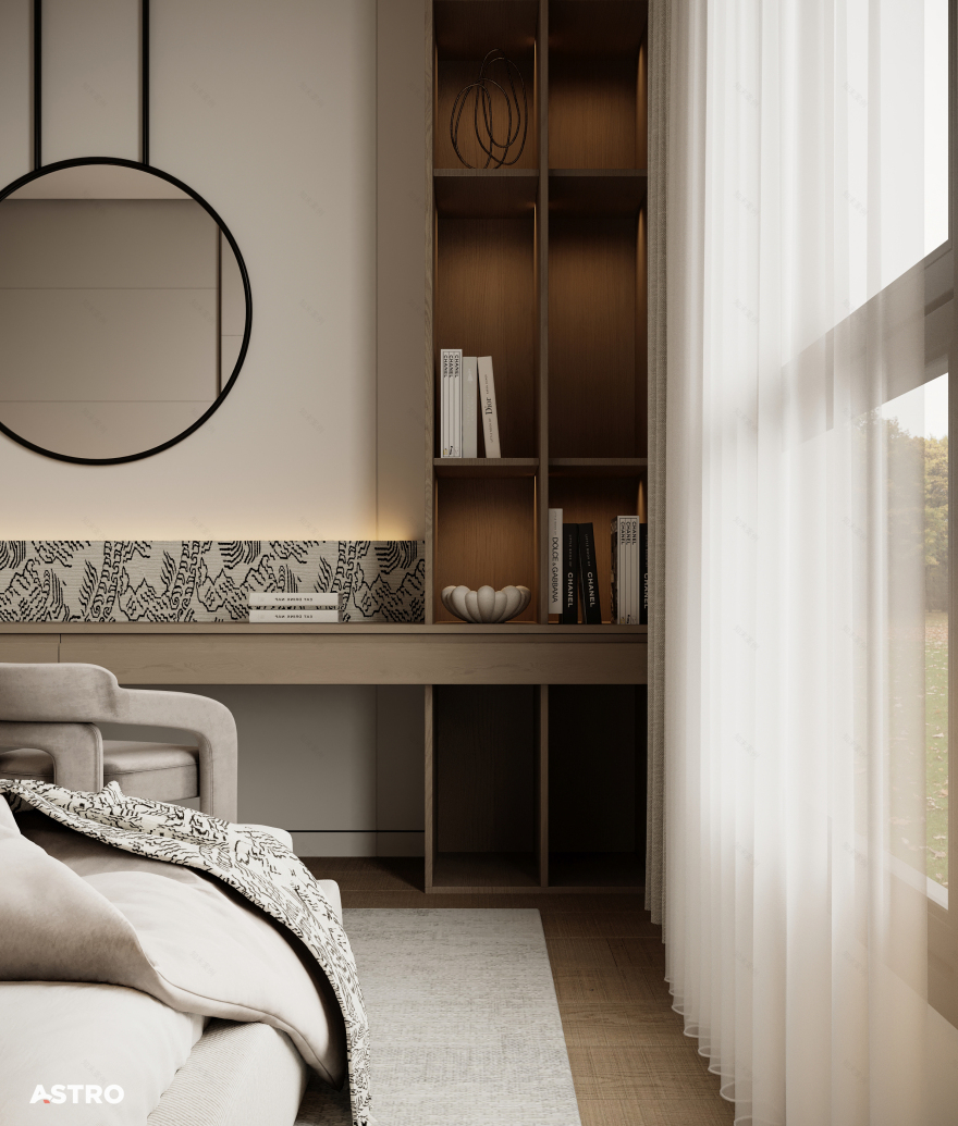 现代卧室设计丨沙特阿拉伯丨Astro Architects-11