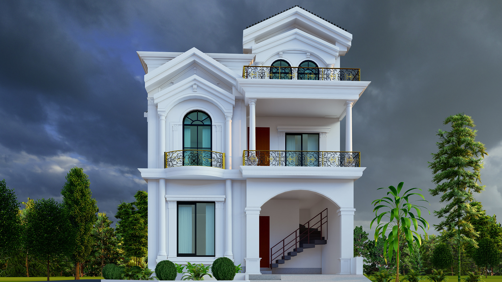 5 Marla 住宅经典设计动画视频及报批图纸-10