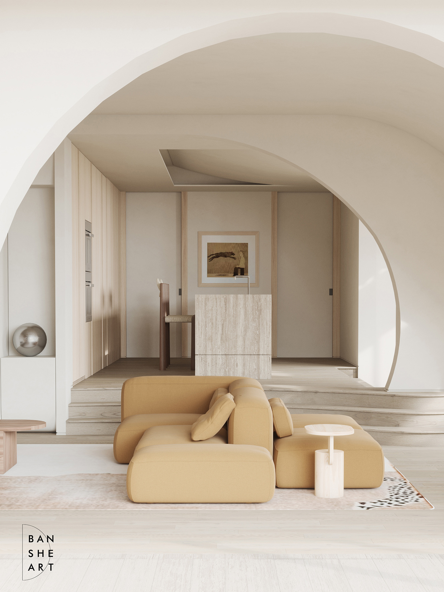 法式浪漫设计丨中国济南丨济南半舍空间设计-8