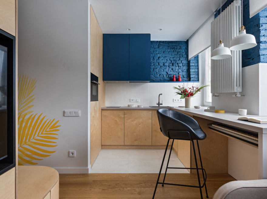 25 平米迷你公寓设计丨白俄罗斯明斯克丨Kononov Studio-14