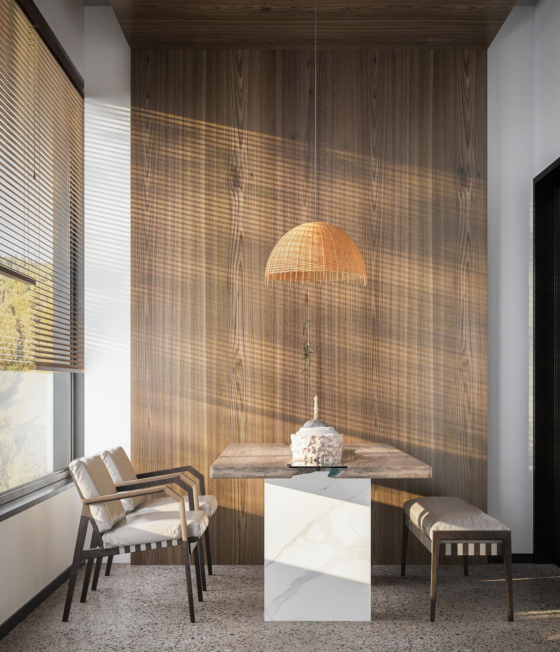 自然田园风侘寂别墅设计-35