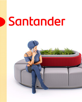 Santander Bank "WAITING SOFA"