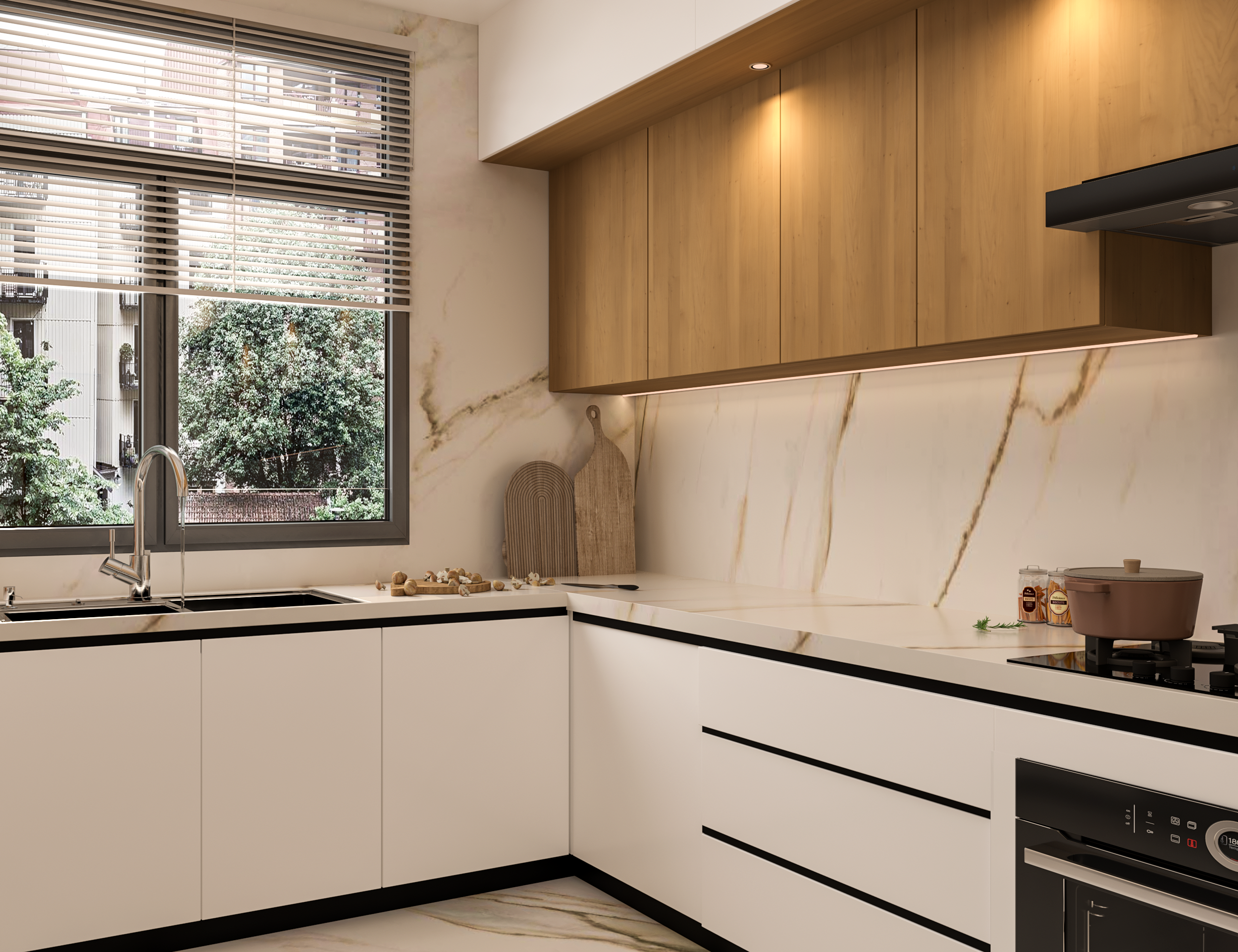 Modern Warmth Kitchen | Elegant Functional Living-1