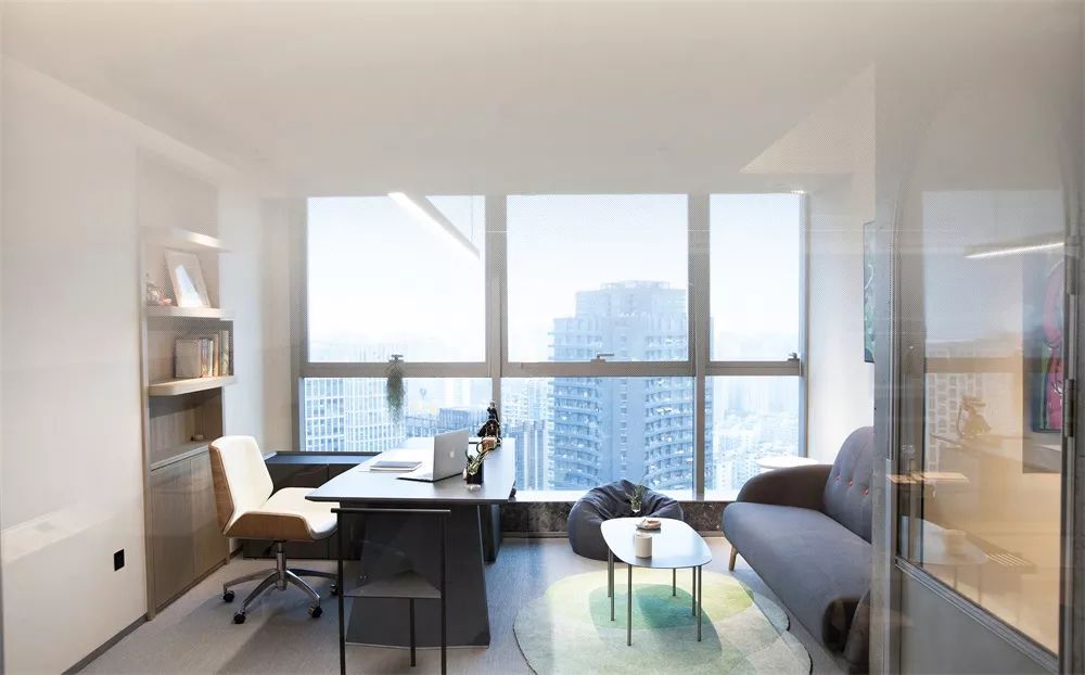 卧野空间设计事务所办公室——自由交流的弧形空间-30