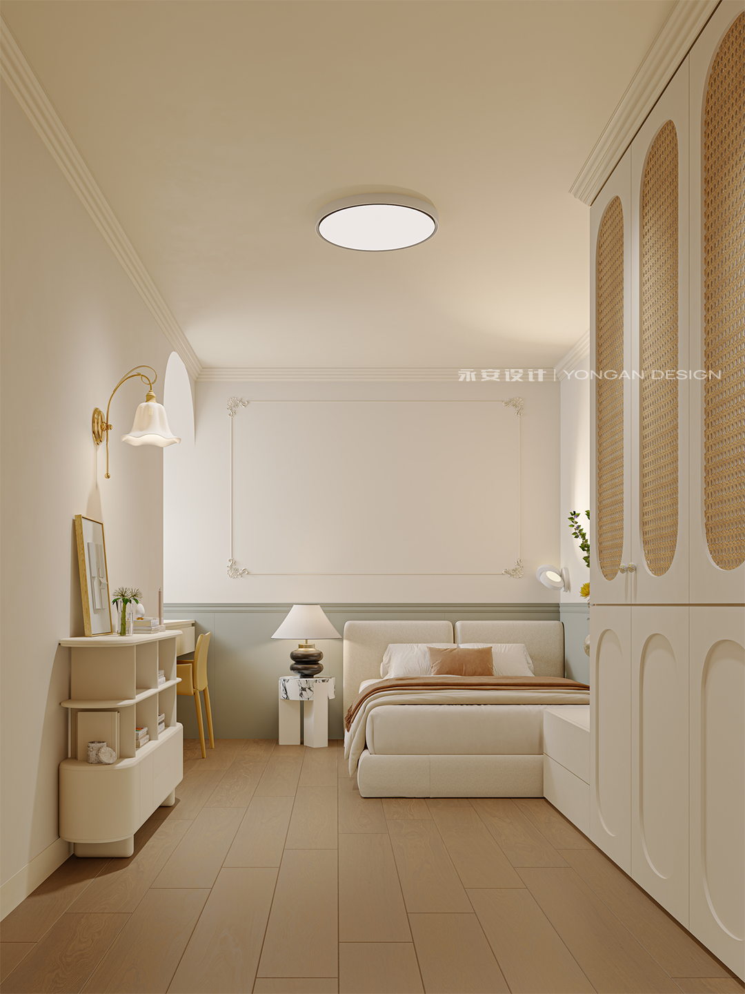 永安新作丨绿海湾110m²【皎洁入梦·诗意法式】-89