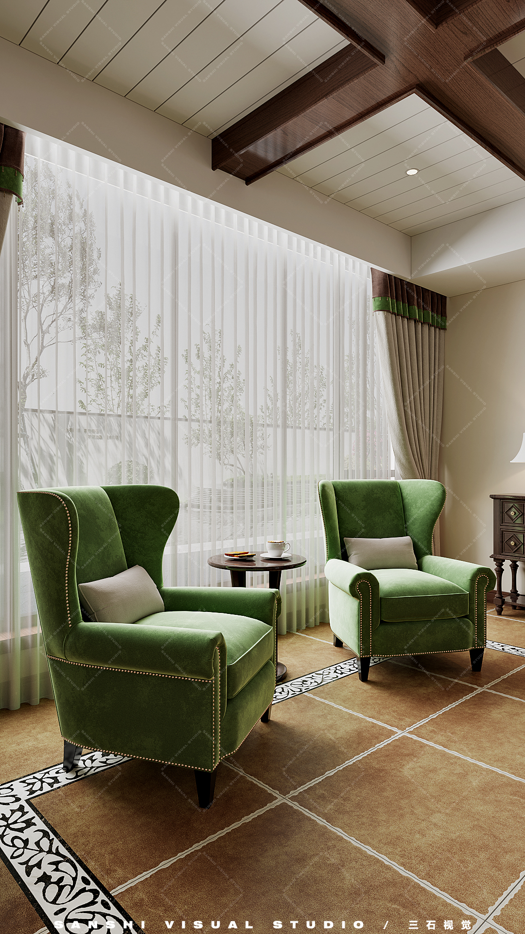 复古美式别墅-18