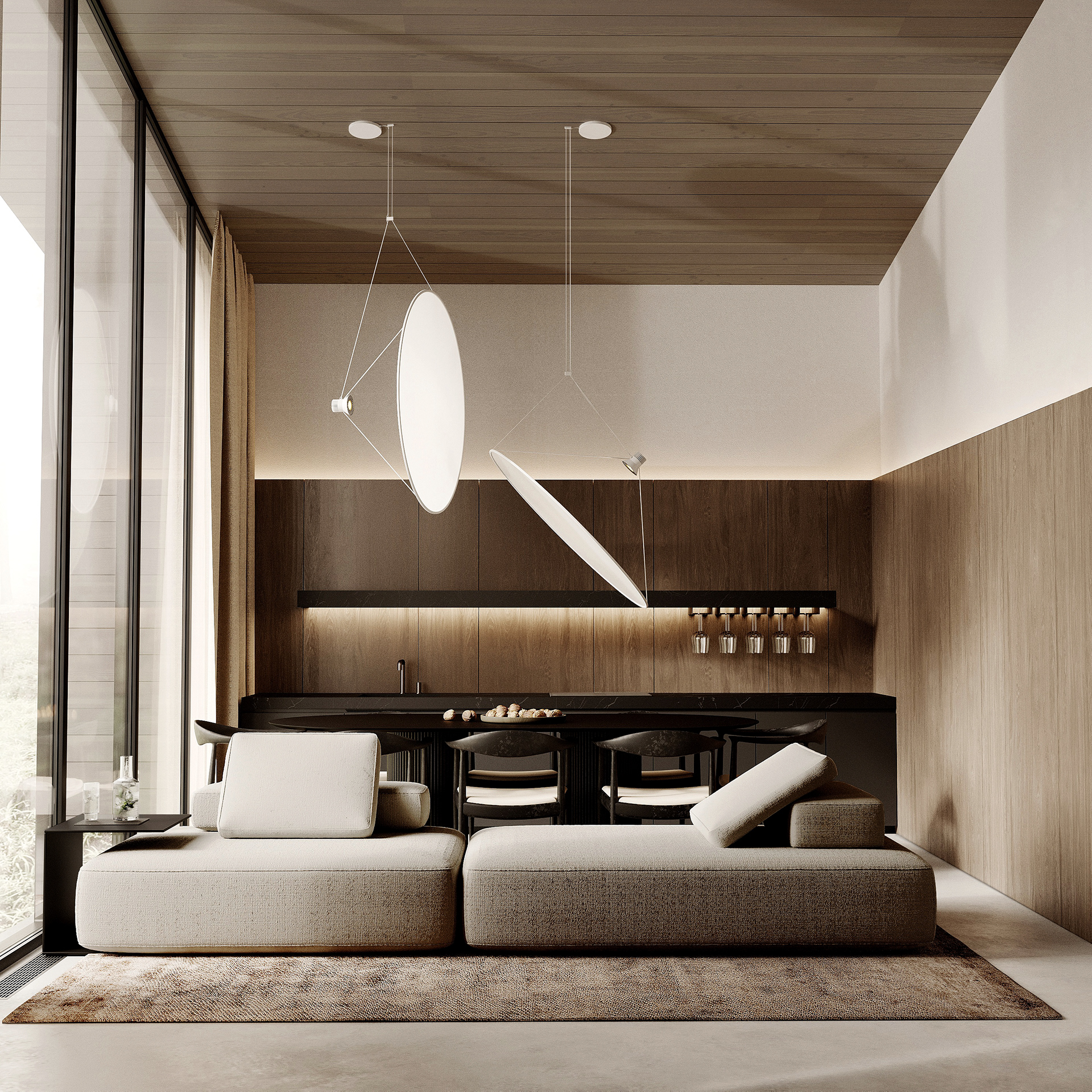 Интерьер каркасного дома-6