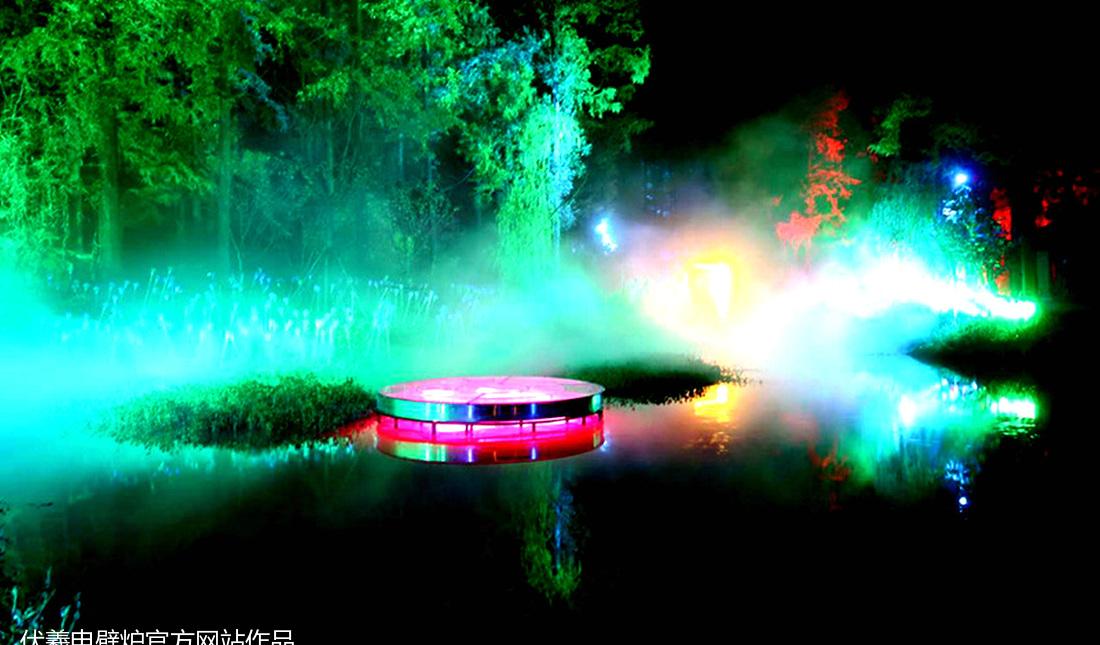 魔都崇明梦幻森林伏羲 3D 电壁炉，篝火灯光秀惊艳登场！-8