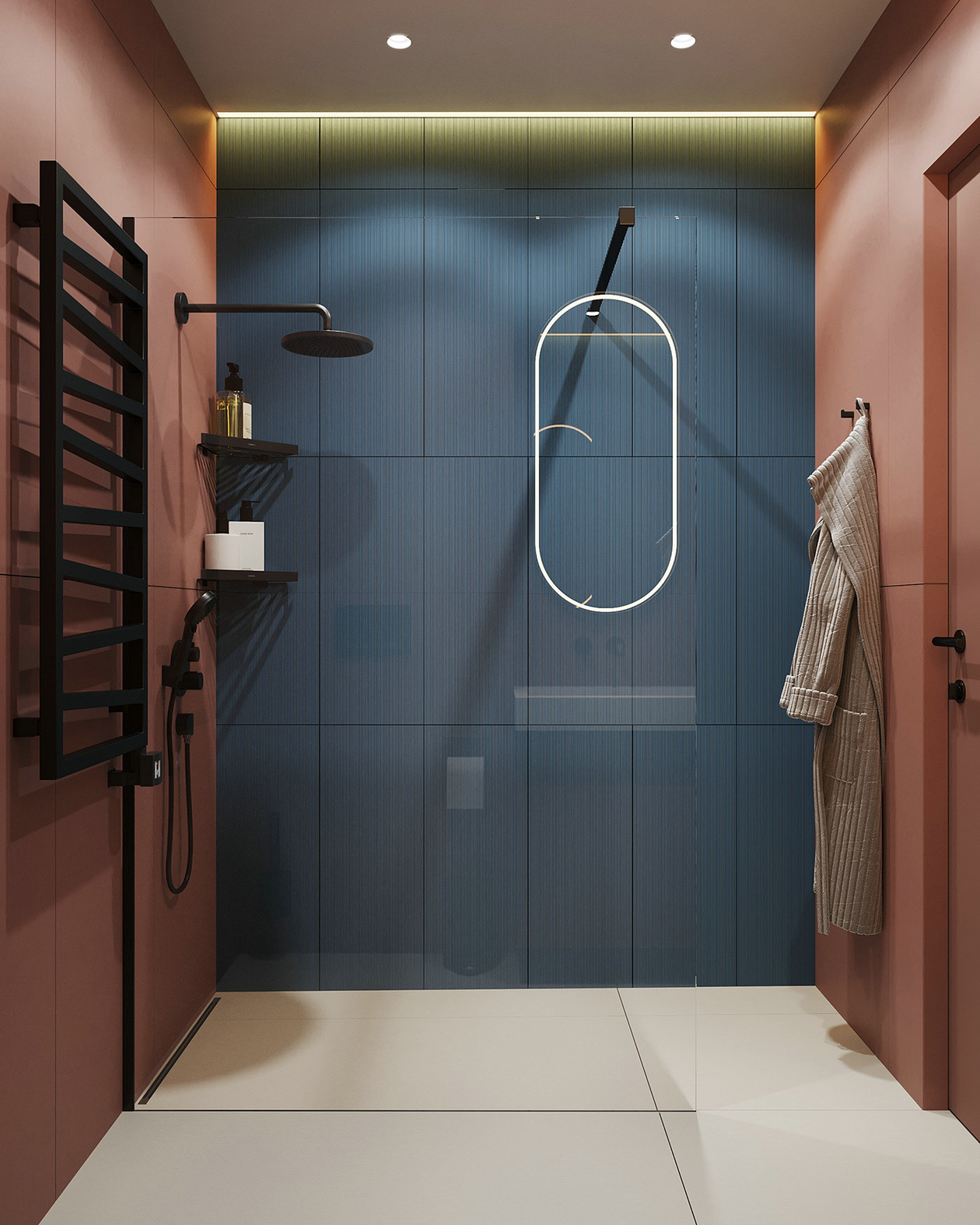 90㎡深色系公寓设计-20