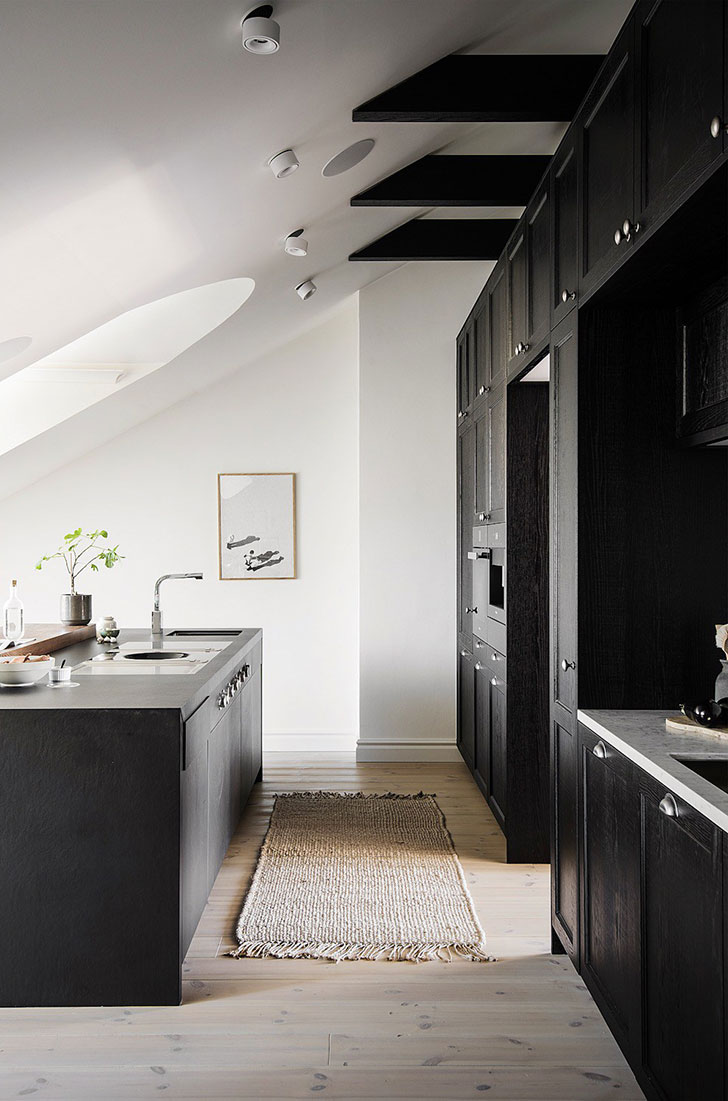 斯德哥尔摩顶层坡顶公寓，独特温馨的空间设计-7