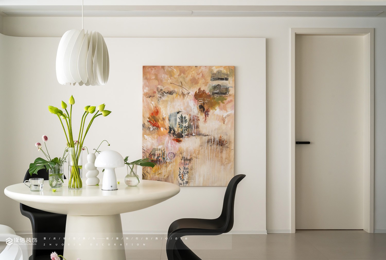 150 平奶油风改善型住房设计丨琢信装饰-11