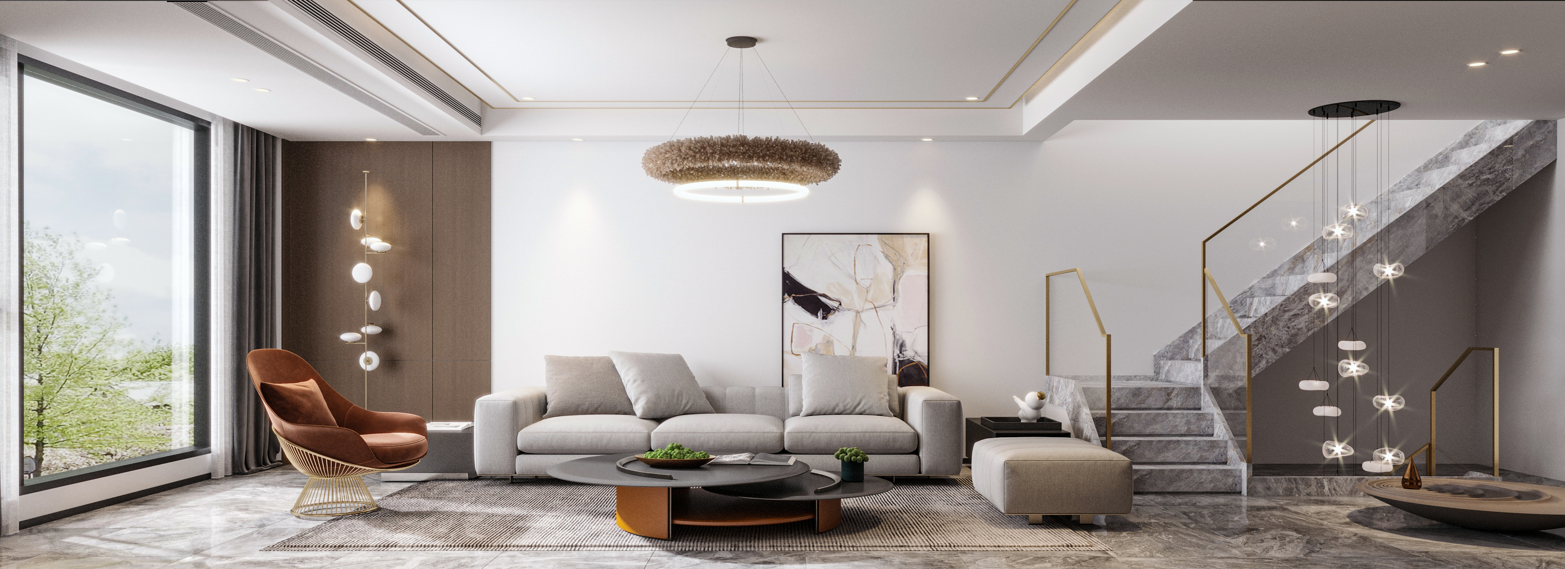 现代轻奢 · 成都雅居乐住宅设计丨中国成都丨象外建筑设计-7