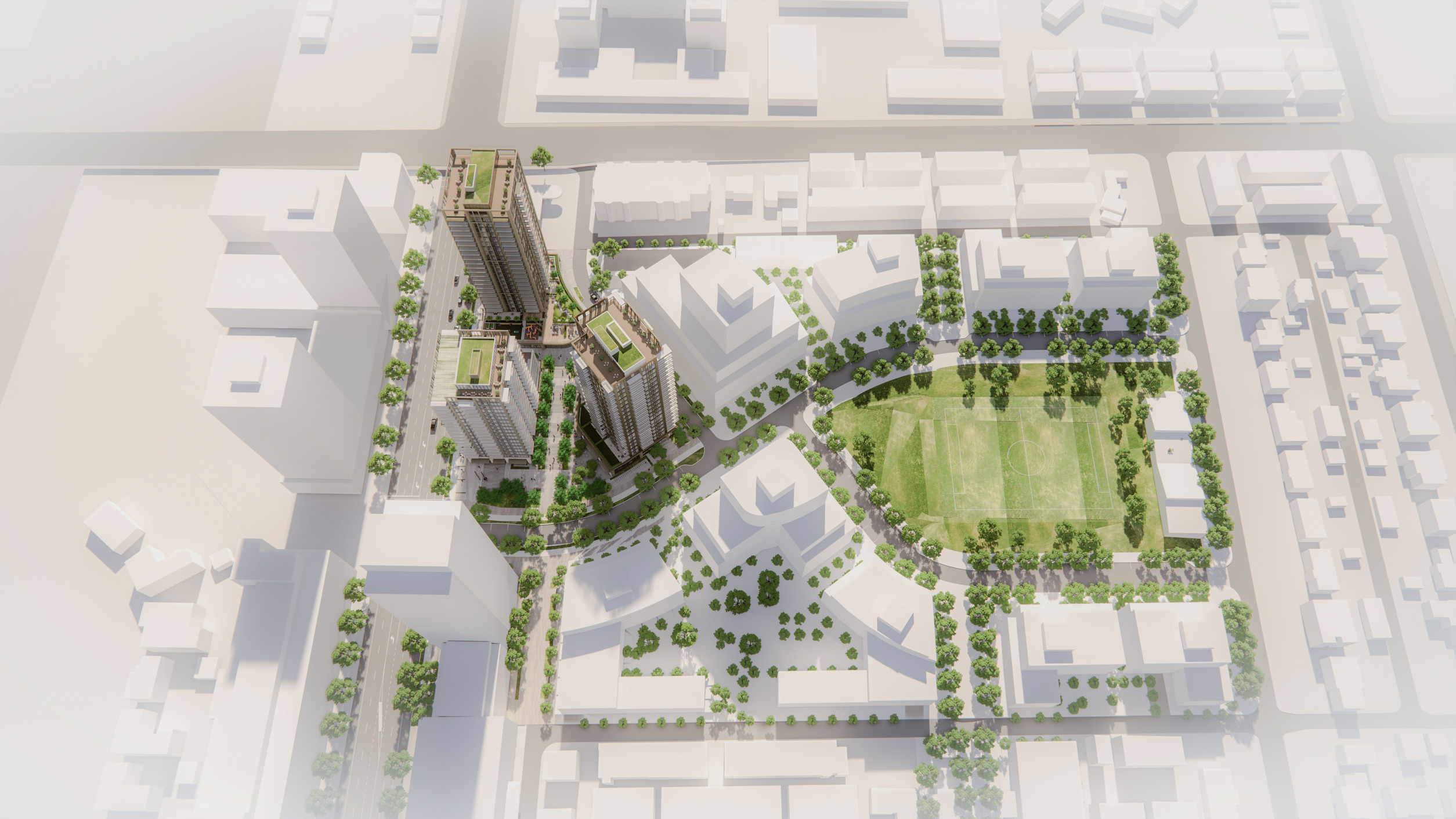 奥克里奇交通枢纽总体规划丨加拿大温哥华丨Hariri Pontarini Architects-5